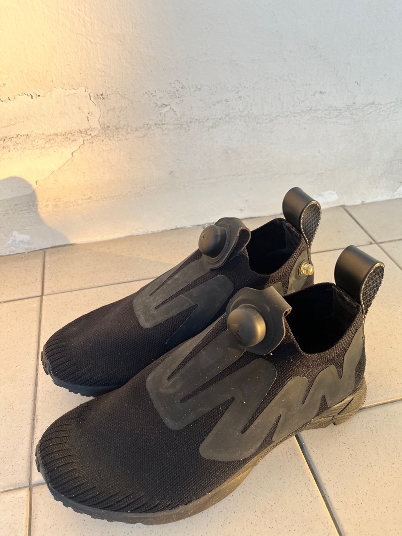 Reebok black slip on sneakers Women s Fashion Footwear Sneakers