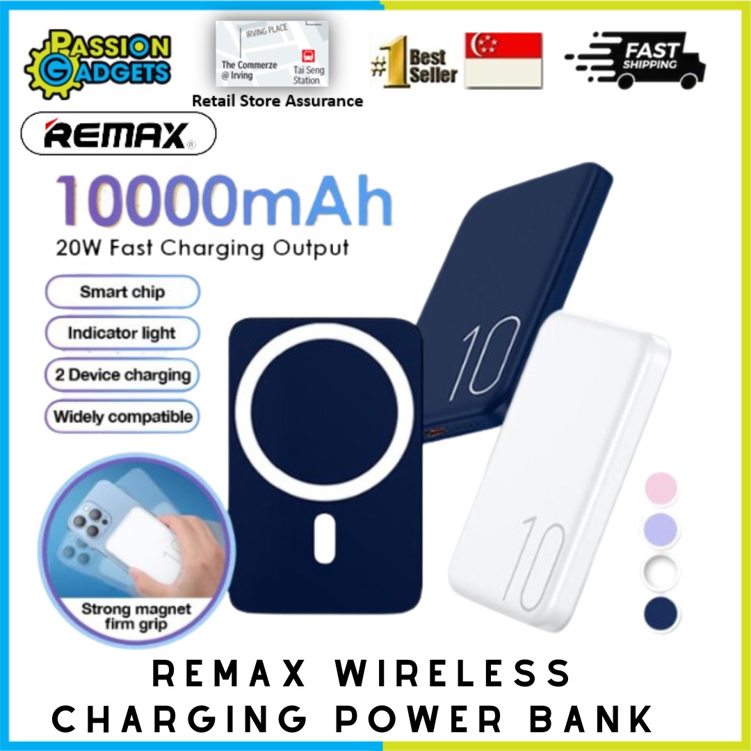 REMAX RPP-65 10000mAH 15W Slim and Mini Magnetic Wireless Fast Charging ...