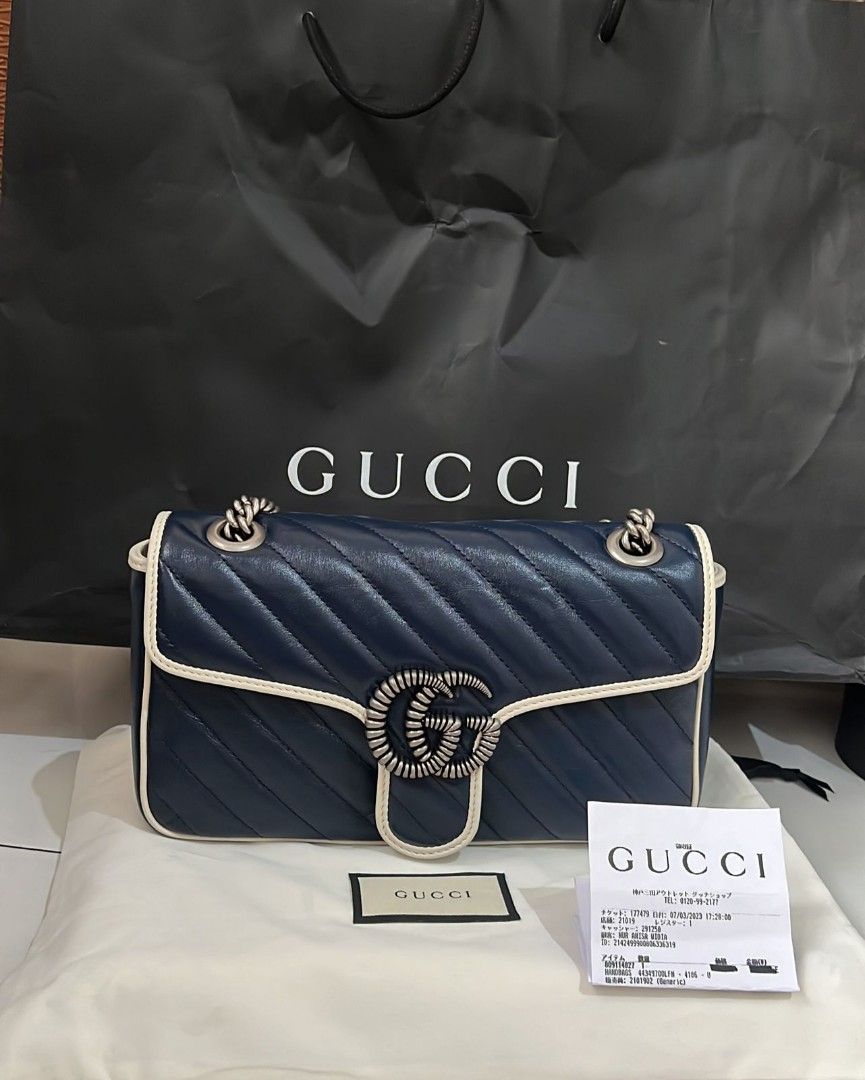 Gucci marmont online navy