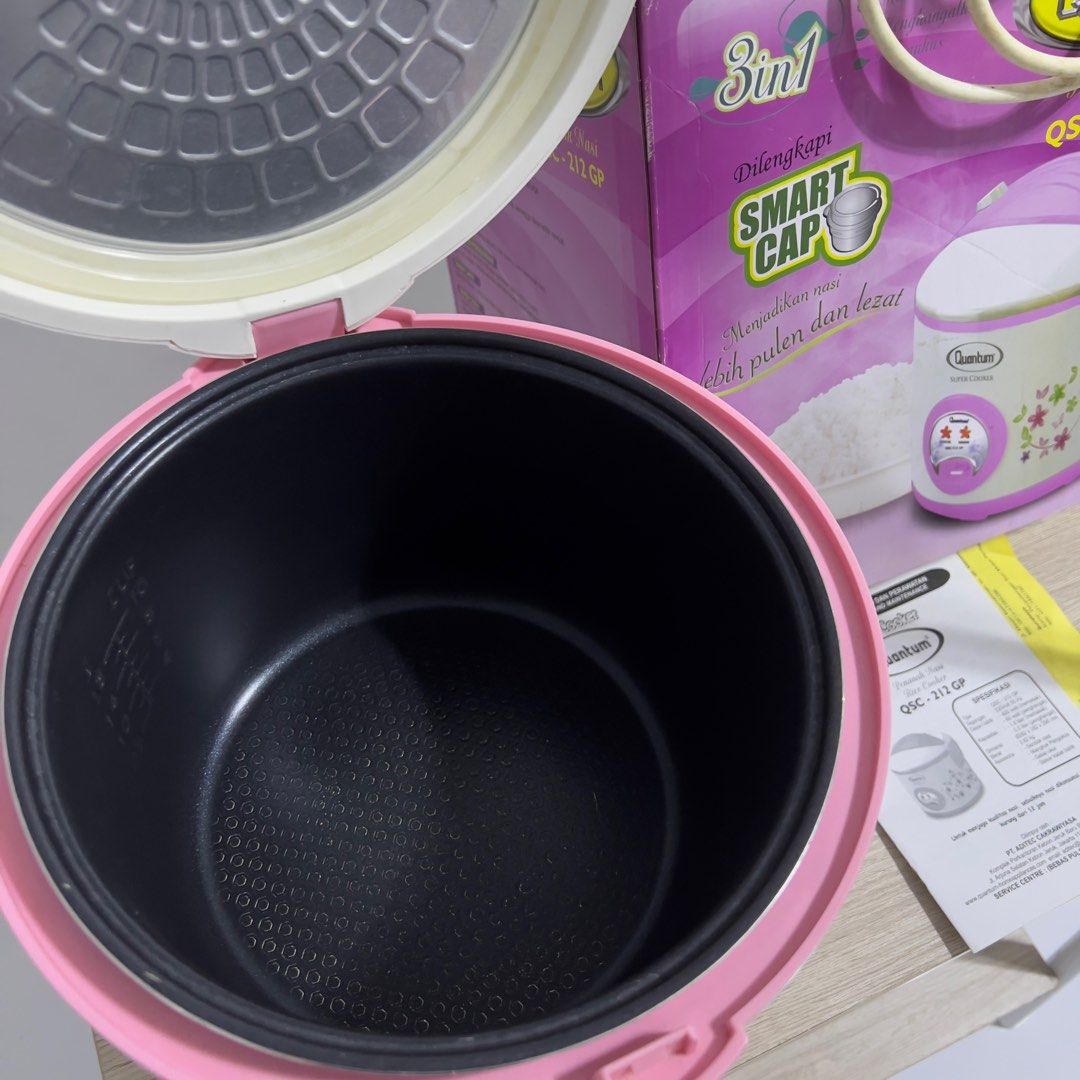 Rice Cooker Penanak Nasi Quantum, Kitchen & Appliances di Carousell