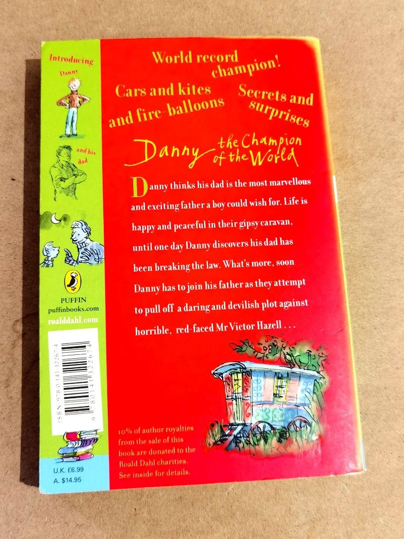 Roald Dahl Danny The Champion Of The World Story Book, Hobbies & Toys ...