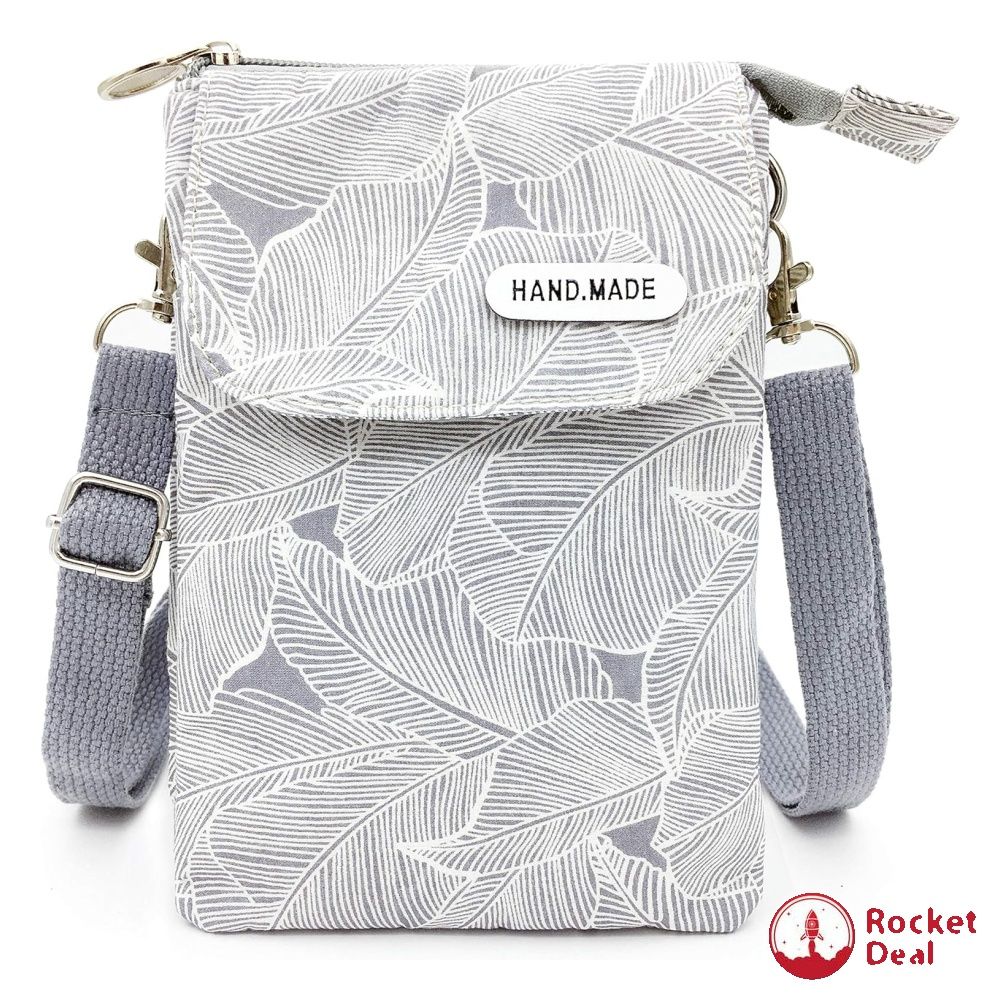 Roomy Cell Phone Purse Wallet Canvas Small Crossbody Purse Bags