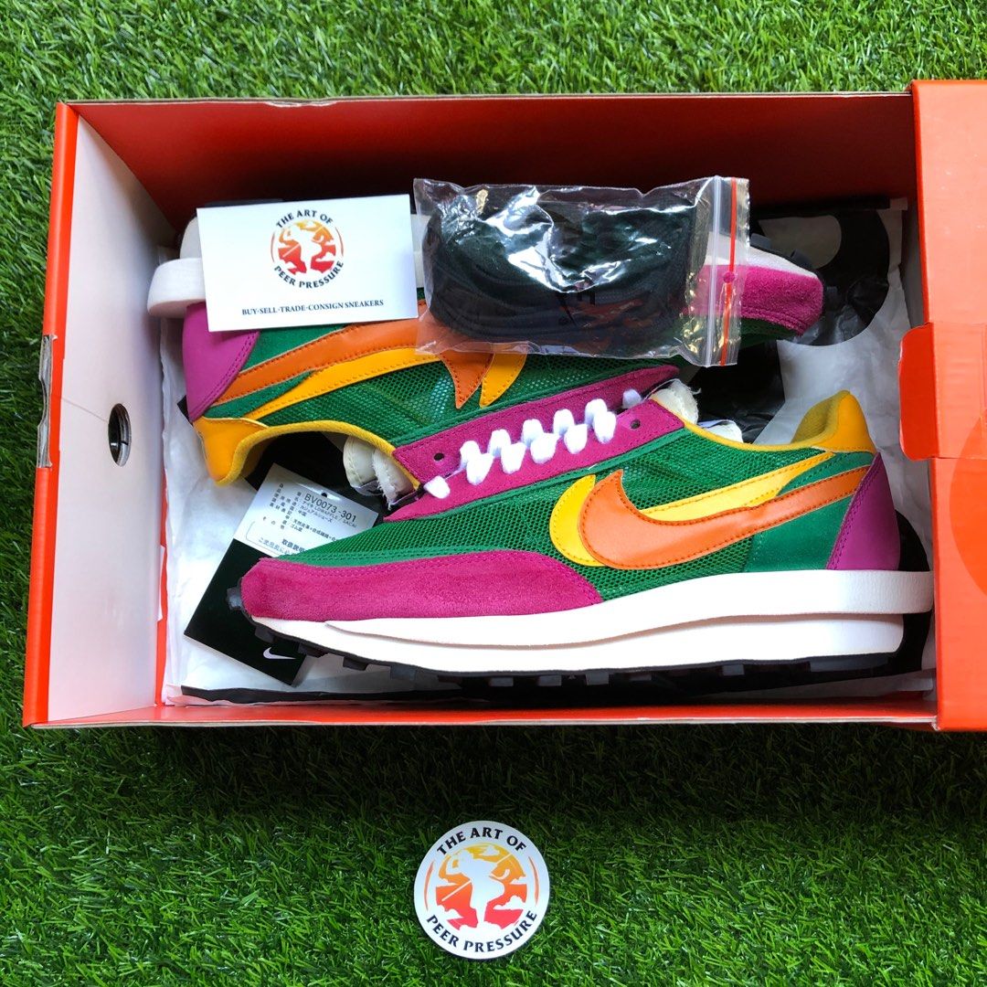 sacai ldwaffle pine green