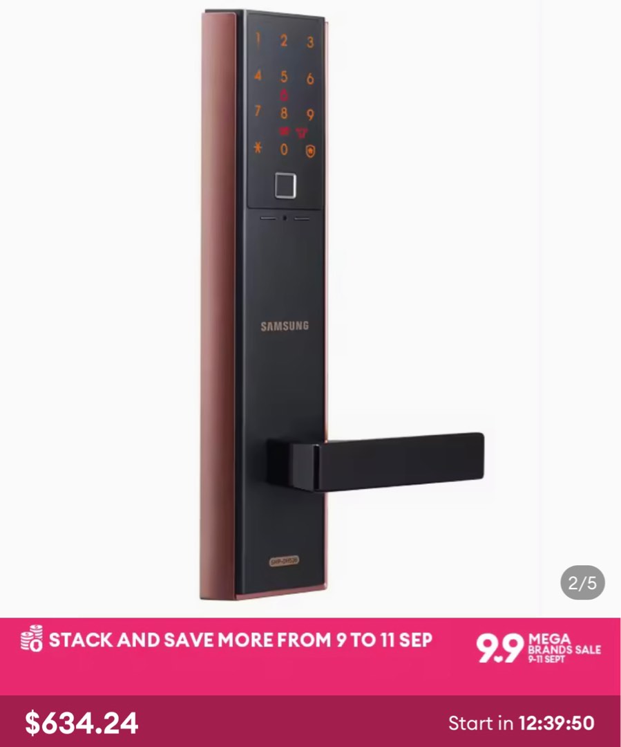 Samsung Door Lock SHPDH538, Furniture & Home Living, Security & Locks