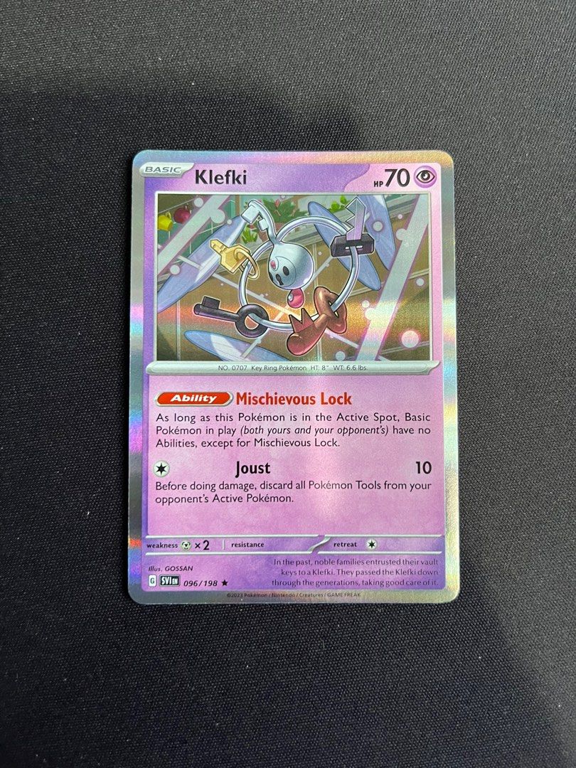 Scarlet and Violet Base Set - Klefki Holofoil - 96/198, Hobbies & Toys,  Toys & Games on Carousell