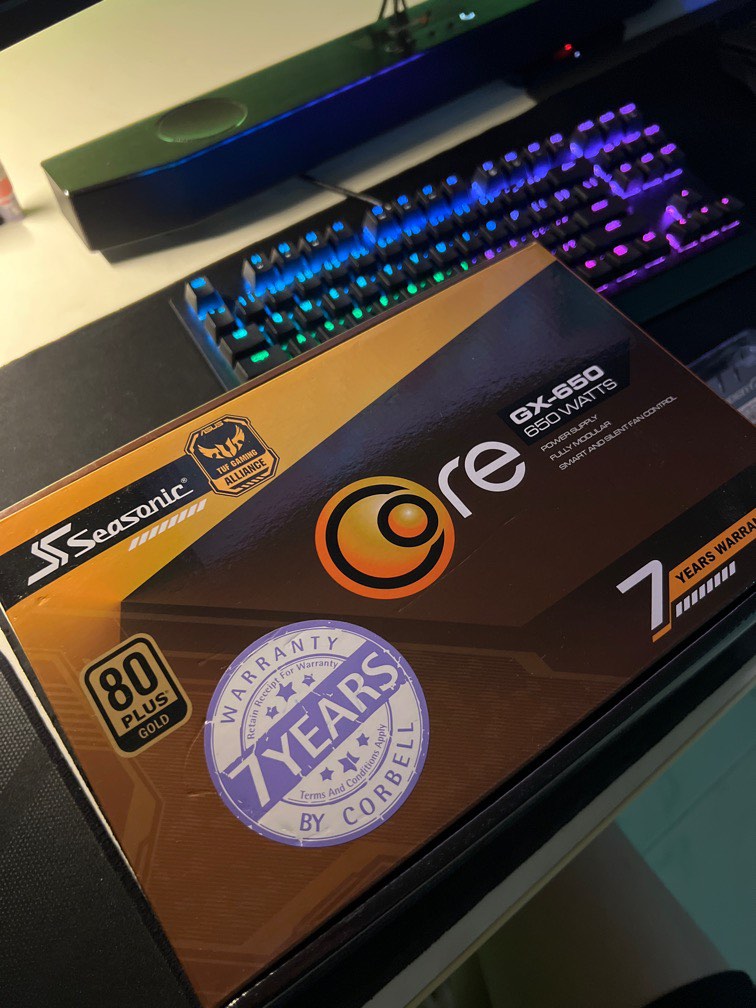 SEASONIC CORE GX-650 80+ Gold POWER SUPPLY PSU, Computers & Tech, Parts ...