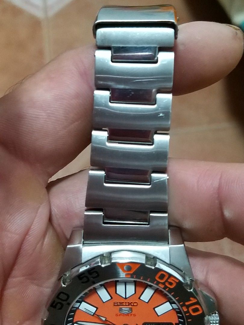 Seiko 5 Sports Automatic orange Monster SRP483K1 SRP483K SRP483
