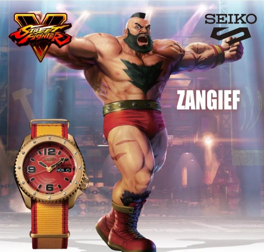 Seiko 5 Sports STREET FIGHTER V Limited Edition, ZANGIEF model