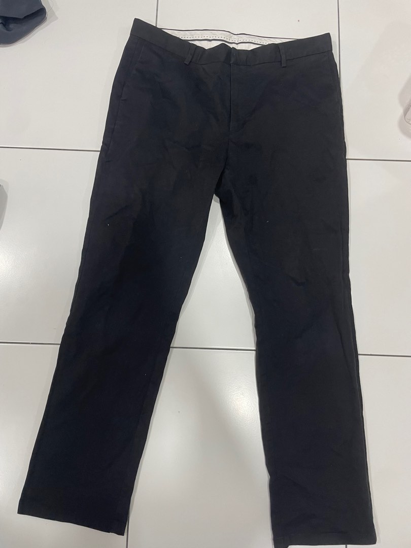 Seluar slack sale hitam slim fit