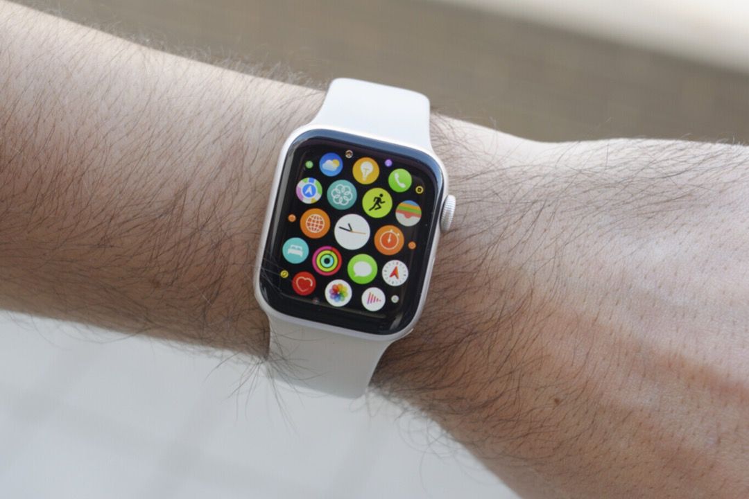 White and silver apple sale watch
