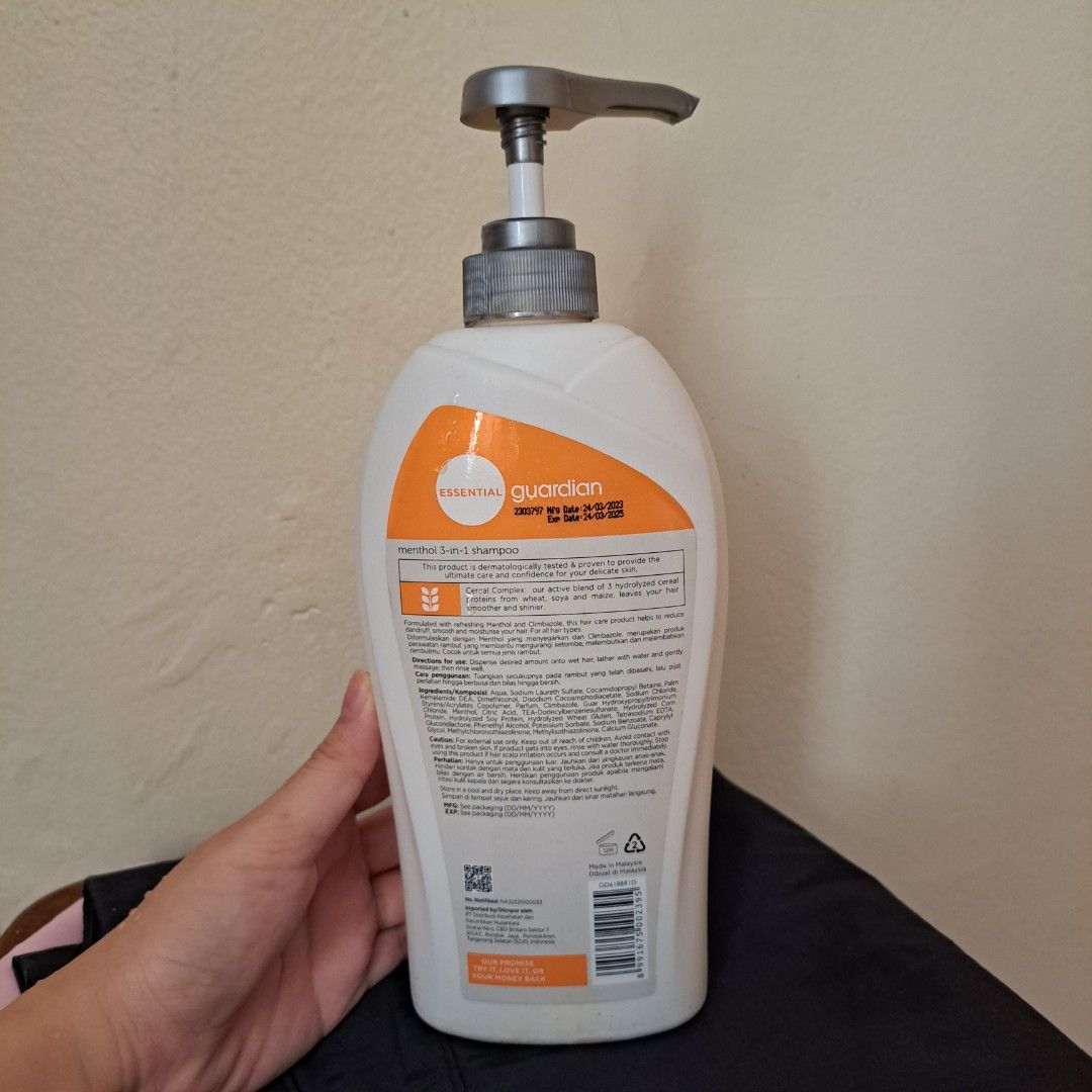 Shampoo guardian, Kesehatan & Kecantikan, Perawatan Rambut di Carousell