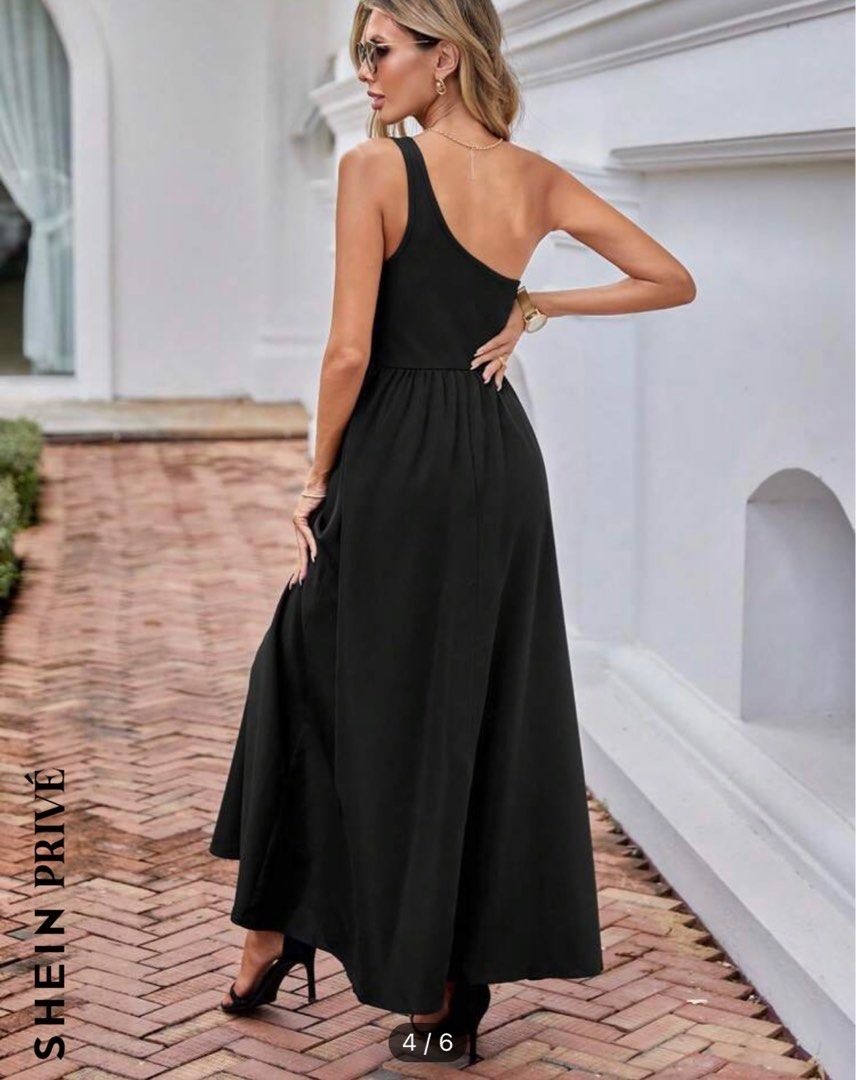 SHEIN one shoulder maxi dress Women s Fashion Dresses Sets