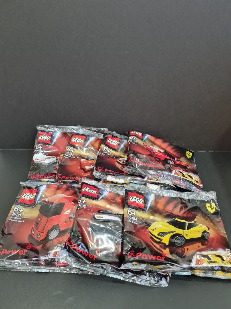 Shell Ferrari Lego Cars with Garage (4th Series), Hobbies & Toys ...