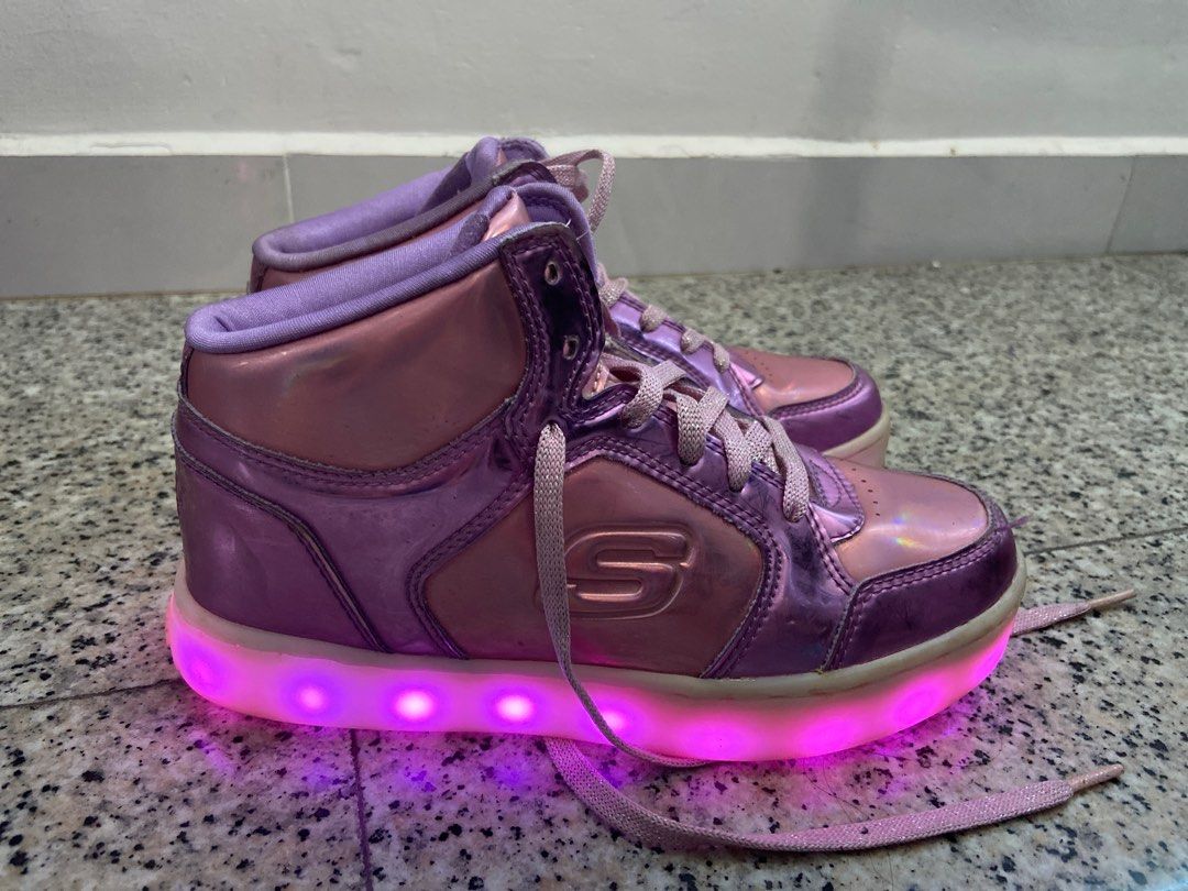 Purple light new arrivals up shoes
