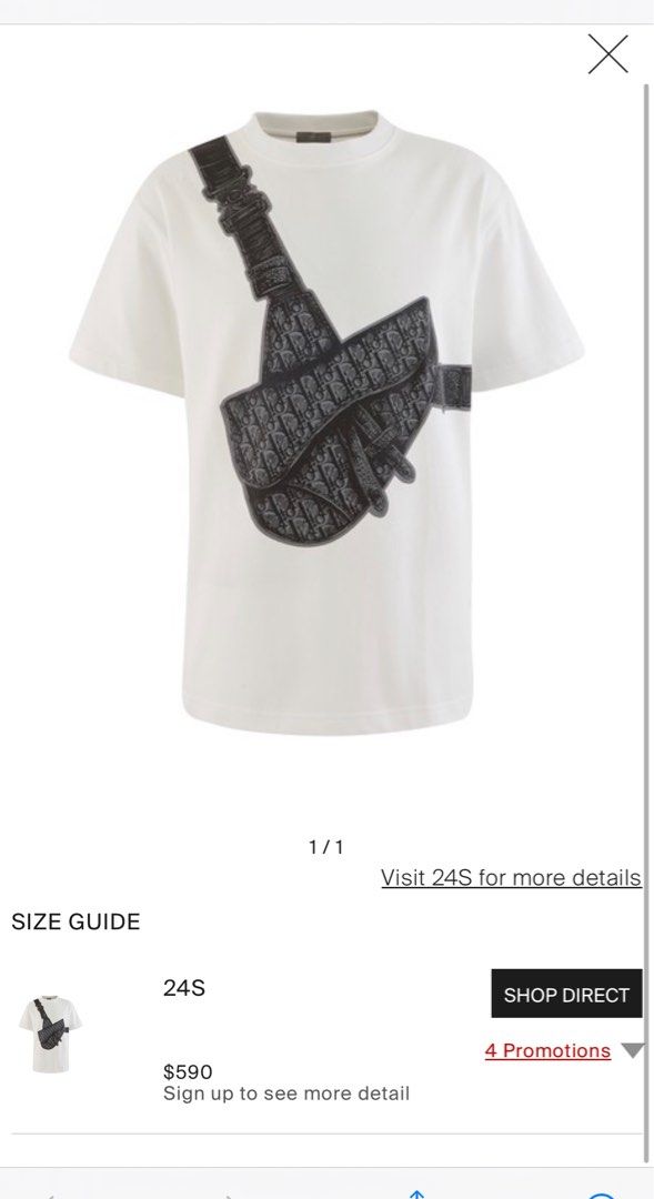 SS21 Dior Saddle Bag shirt Luxury Apparel on Carousell