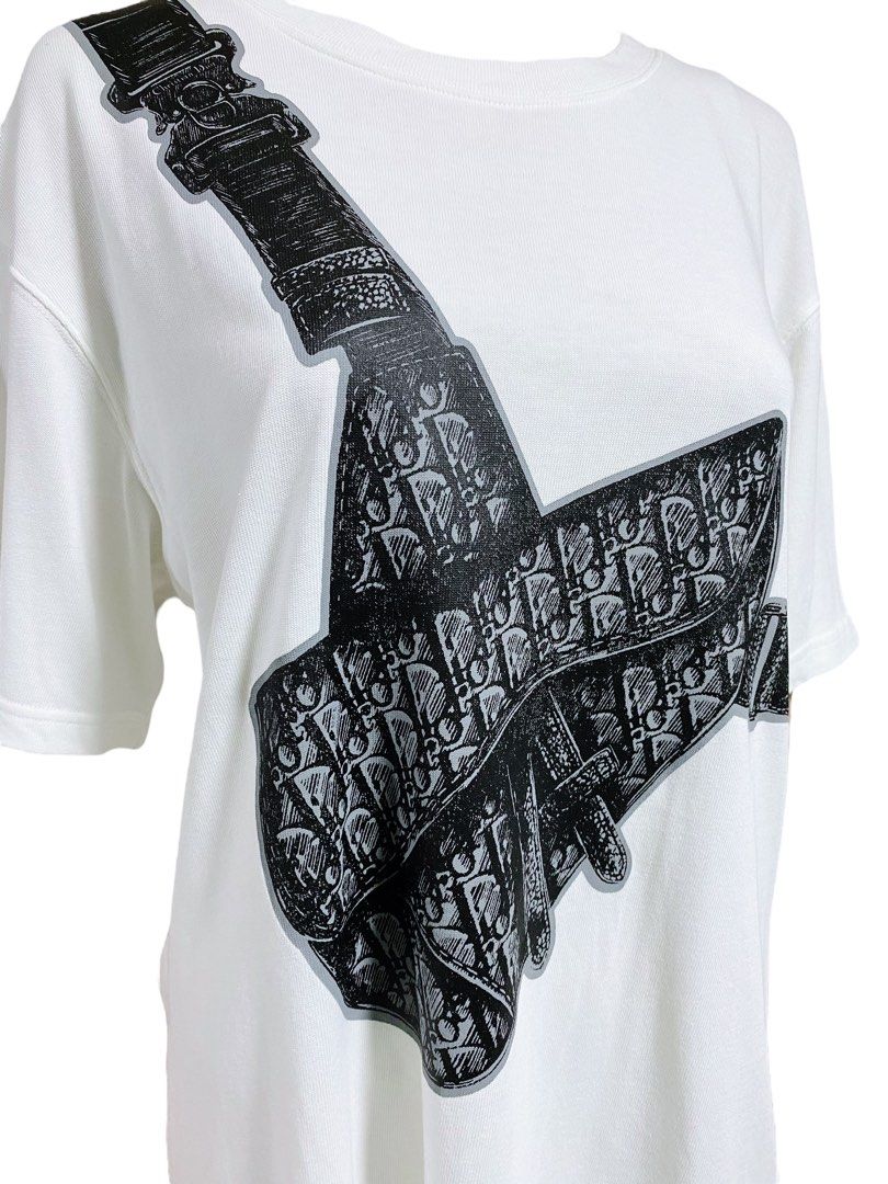 Dior saddle hotsell bag shirt