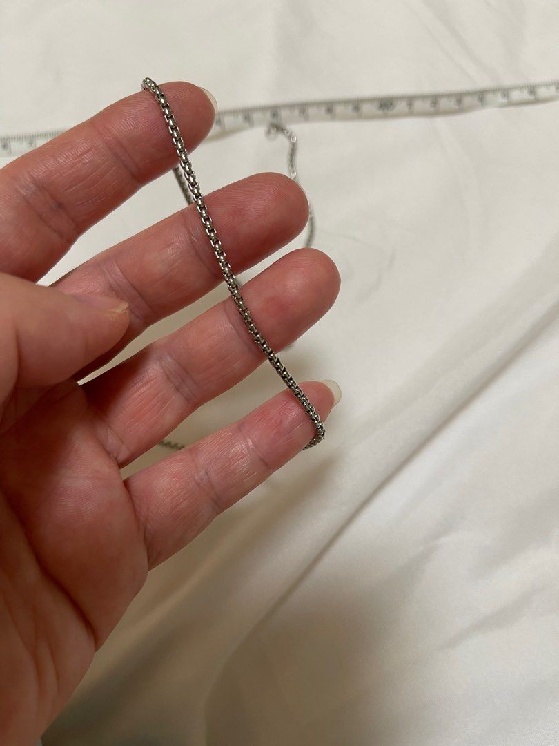 Cartier stainless steel discount necklace