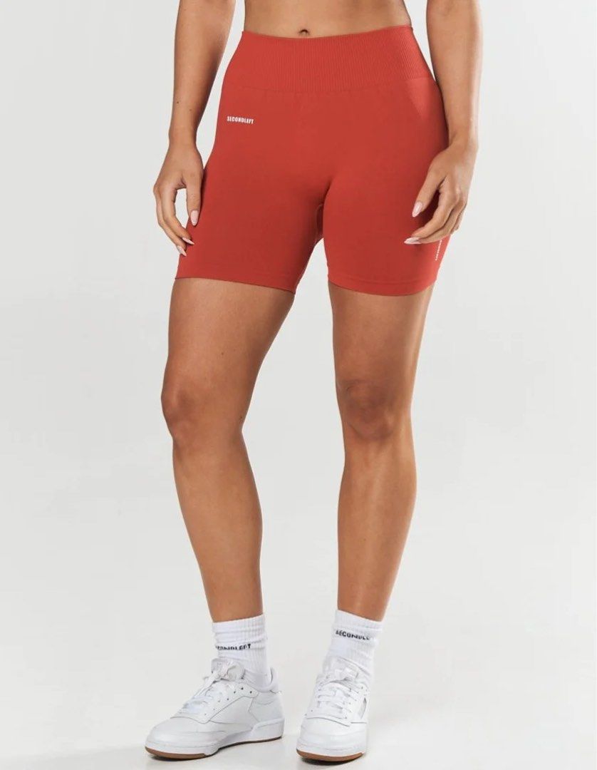Red biker shorts near me online