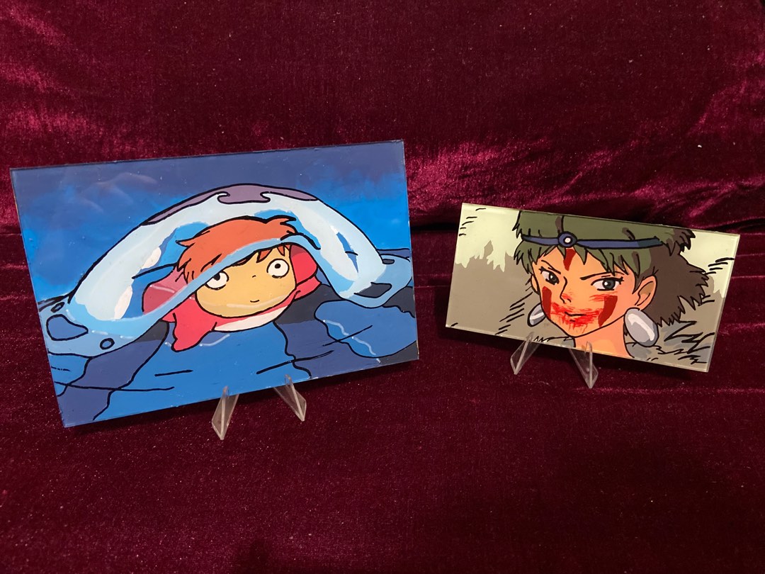 Studio Ghibli Acrylic glass painting, Hobbies & Toys, Stationary