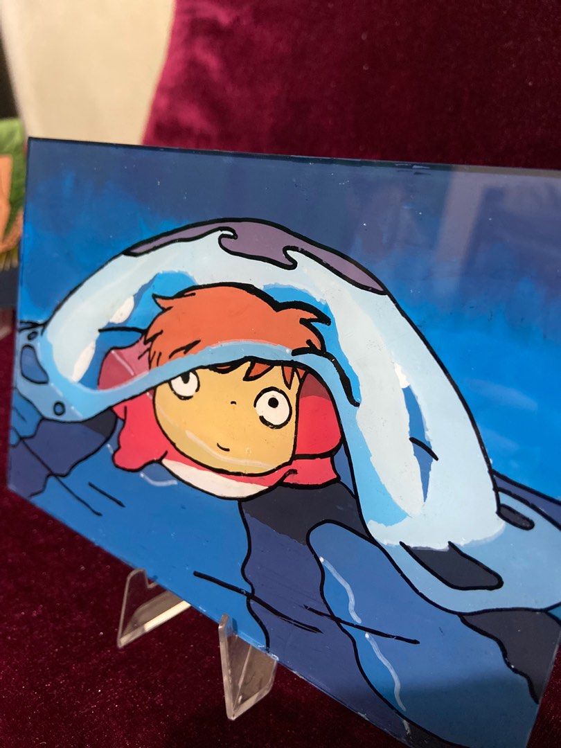 Studio Ghibli Acrylic glass painting, Hobbies & Toys, Stationary