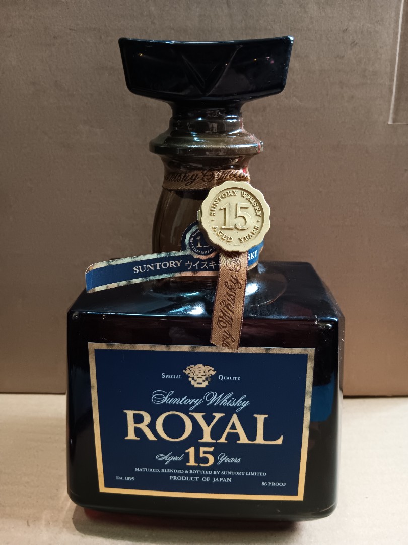 Suntory Whisky Royal 15 Years 三得利威士忌15年700ml, 嘢食& 嘢飲