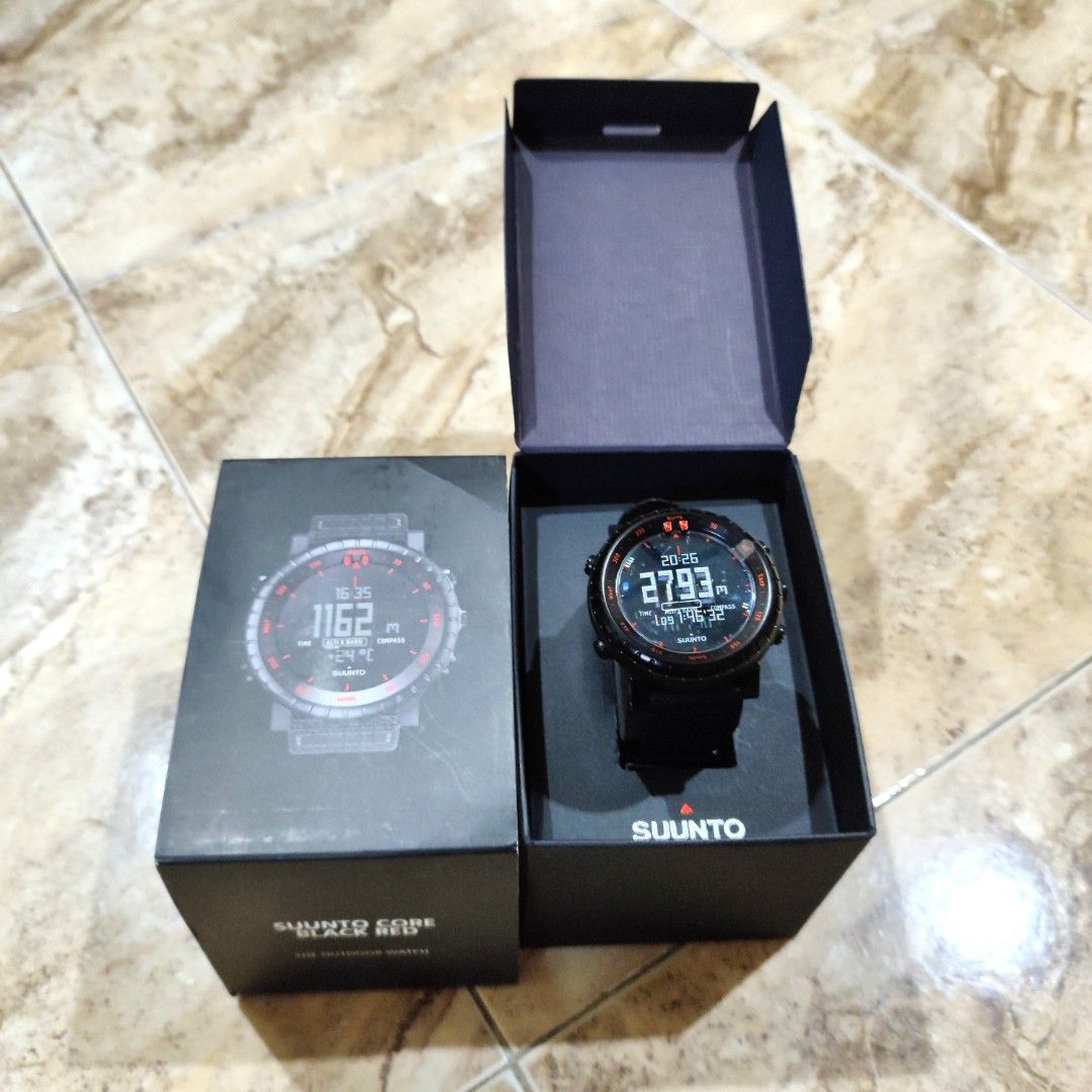 Suunto core all black red store