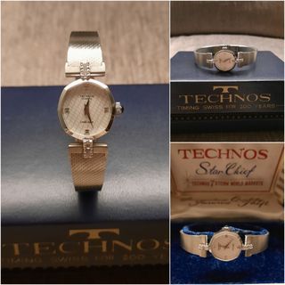 swiss made 帝諾TECHNOS 豪華鑽飾錶
