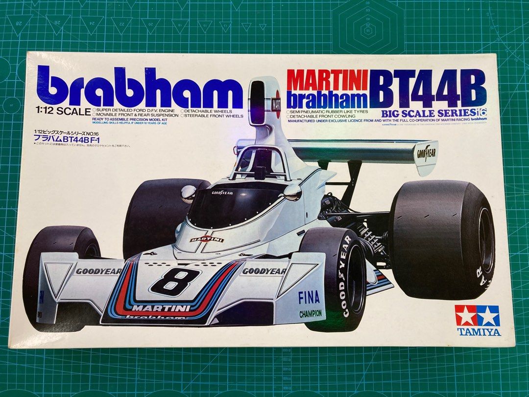 Tamiya 1/12, Brabham BT44B 雙星模型, 興趣及遊戲, 玩具& 遊戲類
