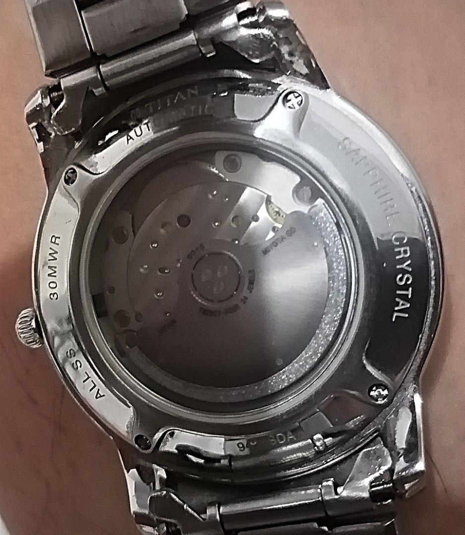 Titan Automatic Sapphire Glass Bracelet, Men's Fashion, Watches