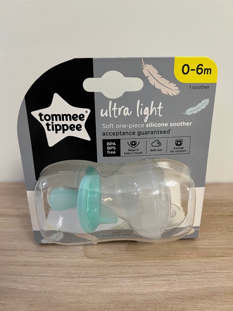 Tommee Tippee Ultra Light 超輕矽膠安撫奶嘴(單個裝), 兒童＆孕婦用品, 護理及餵哺, 護理及餵哺 奶咀