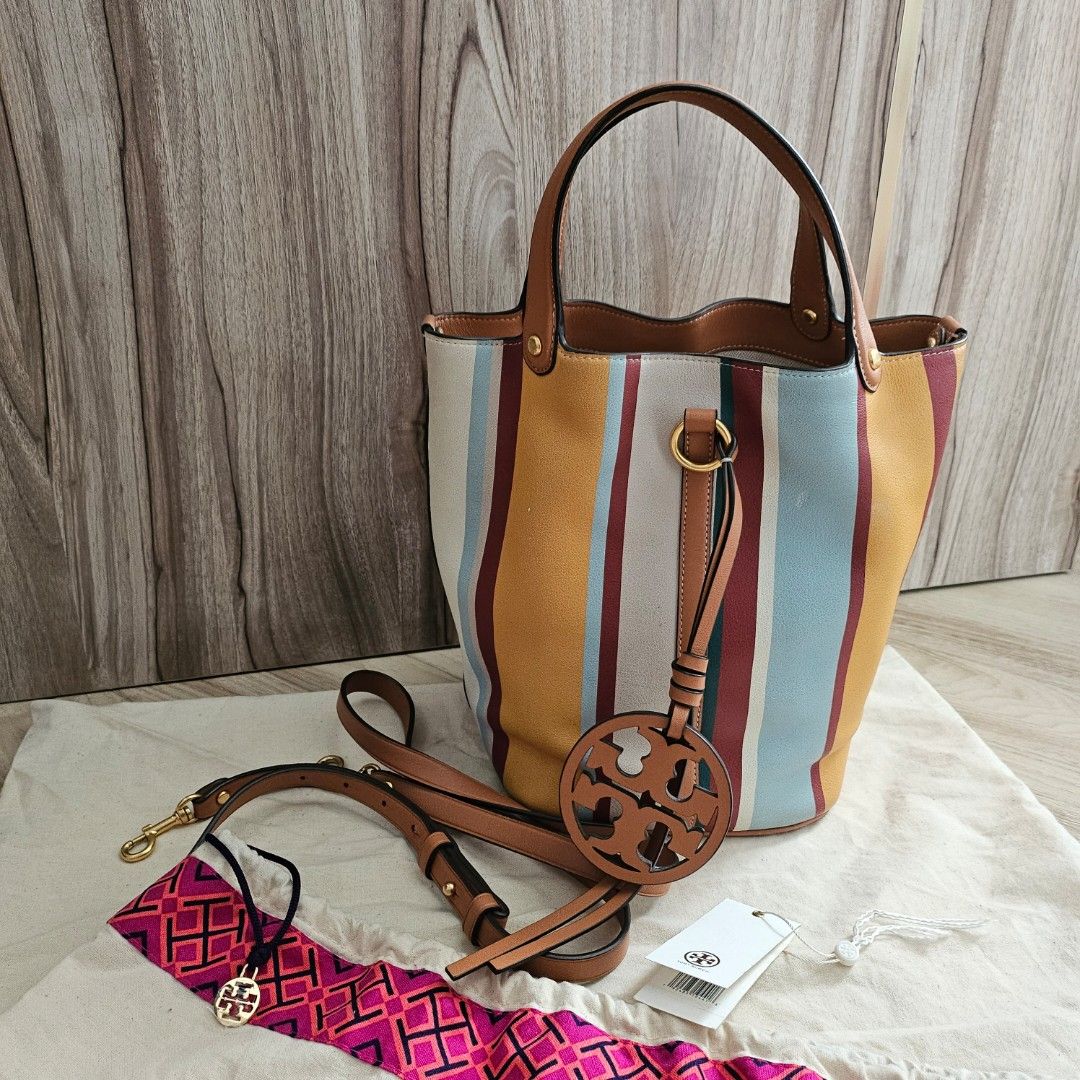 Miller stripe sale bucket bag