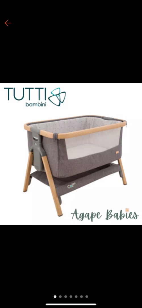 Tutti Bambini Bedside Crib OAK, Babies & Kids, Baby Nursery & Kids