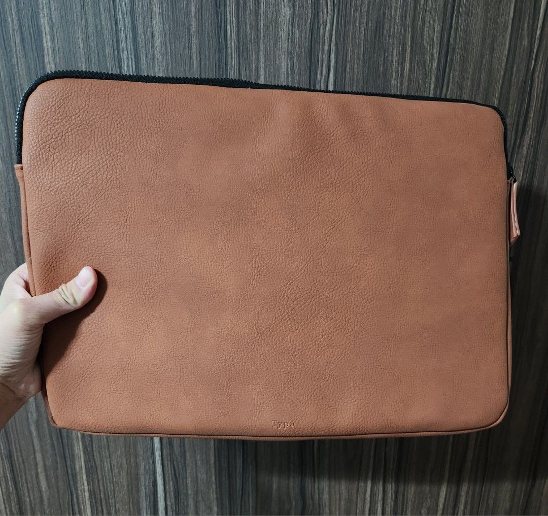 Typo leather laptop bag hotsell