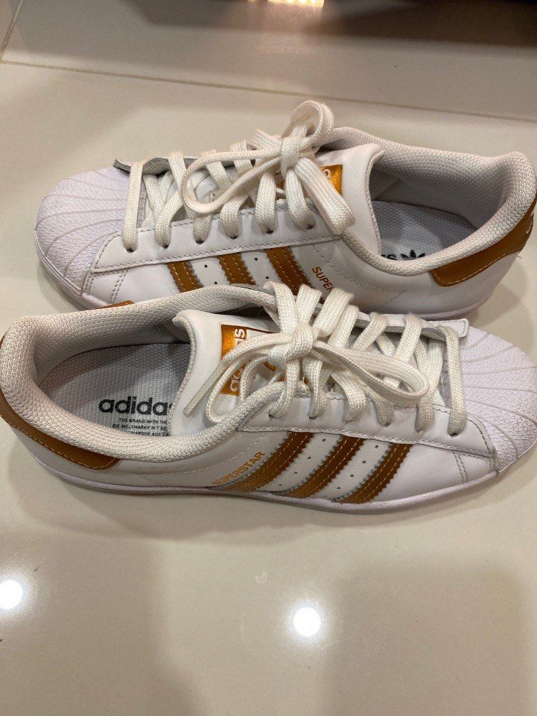 UK5 US6.5 Adidas Women s Originals Superstar shoes in copper