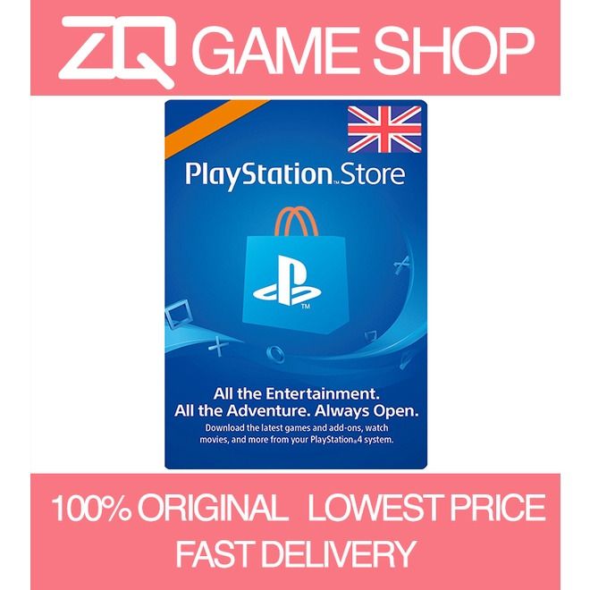£5 UK PlayStation PSN Card GBP Wallet Top Up | Pounds PSN Store | PS4 PS5