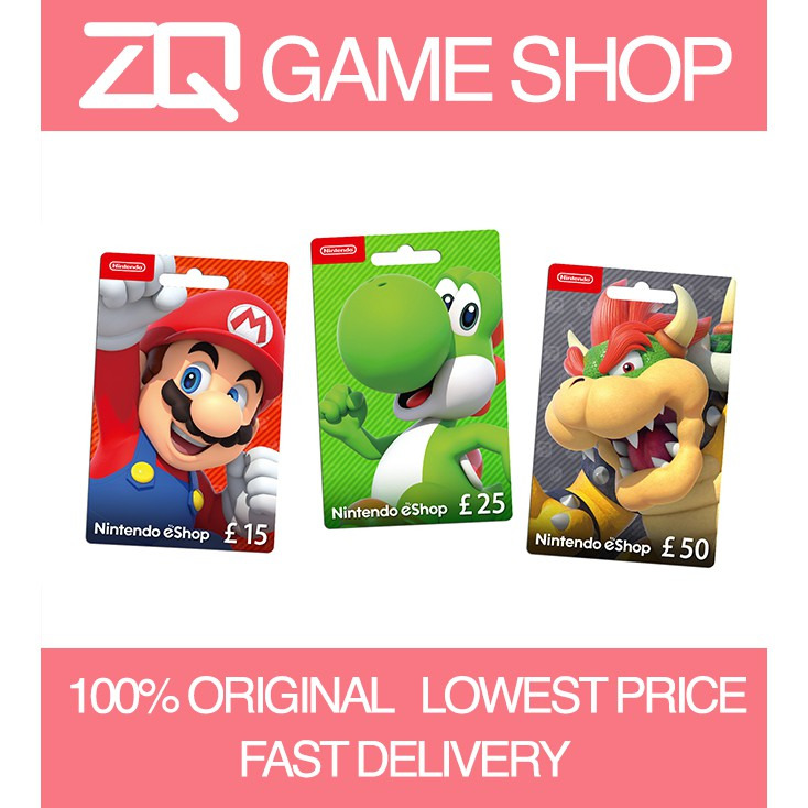 Cheapest Nintendo eShop Card 15 GBP UK