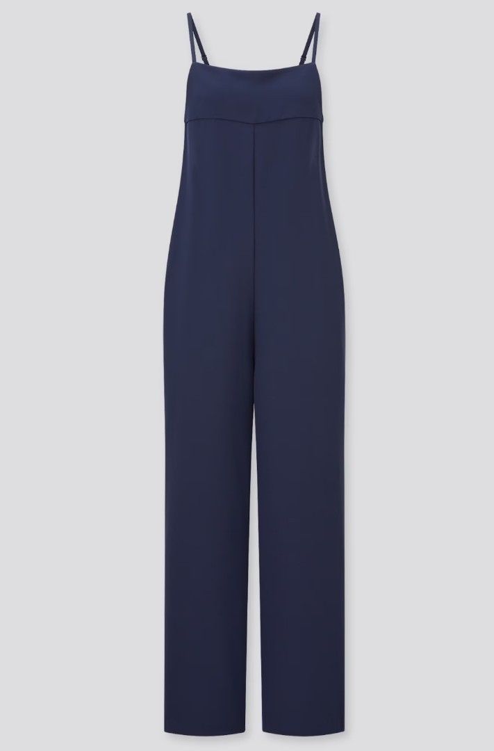 Uniqlo jumpsuit (Category: Jumpsuits) located in Cavite. Submitted by ToriiShop (Listing ID 1253592872, Image 1). Description: Uniqlo drape camisole overall Jumpsuit Bought from Japan Size on the pic.