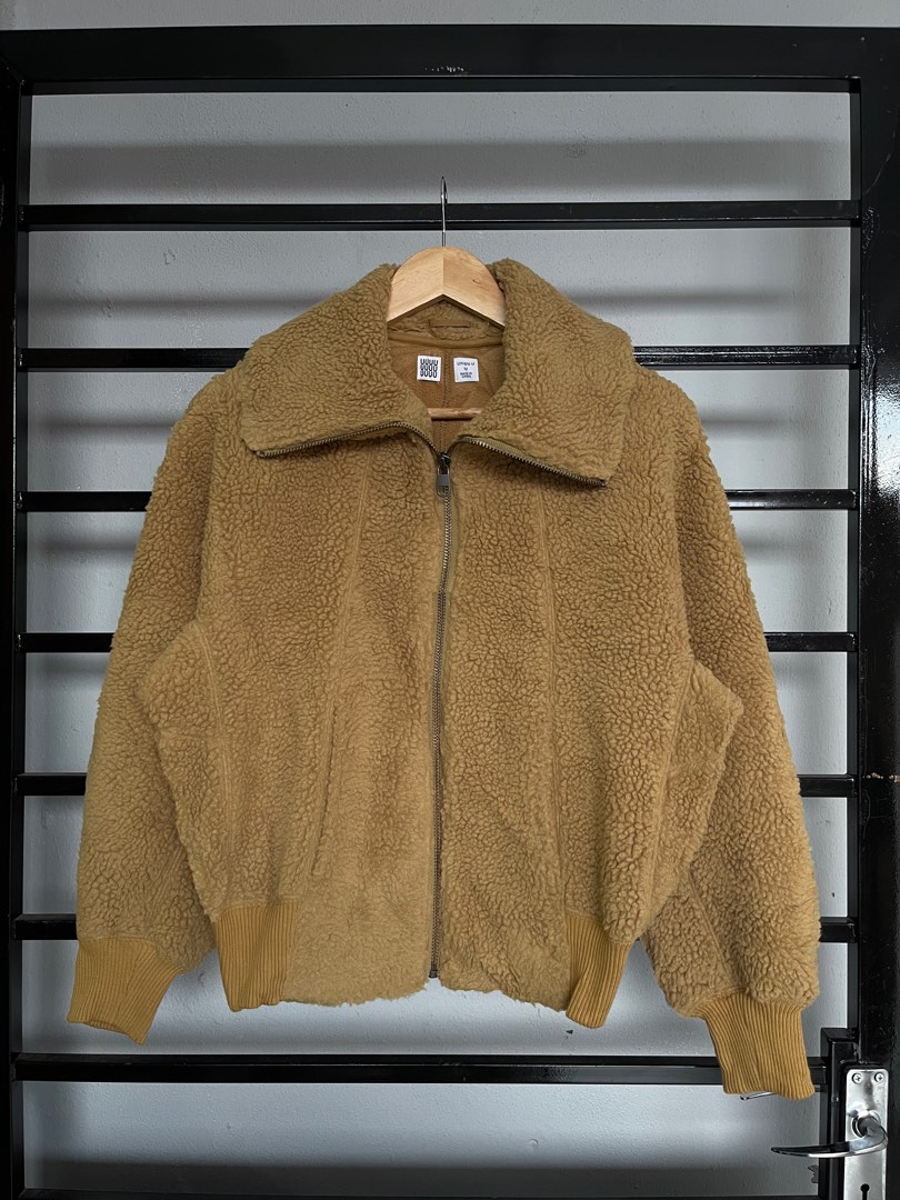 Uniqlo U Cropped Pile Lined Fleece Women s Fashion Coats