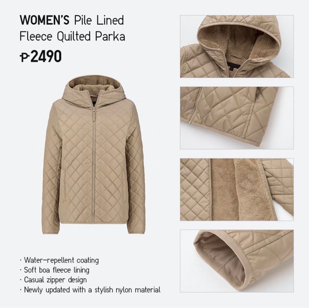 Women pile lined fleece parka outlet