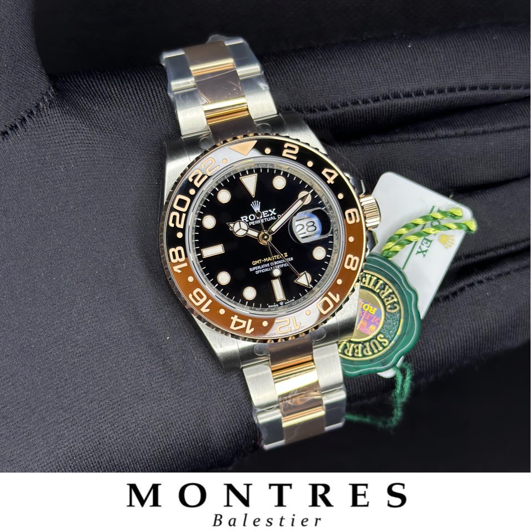 Unworn July 2023 Rolex GMT Master II 126711CHNR Black Dial w/Full ...