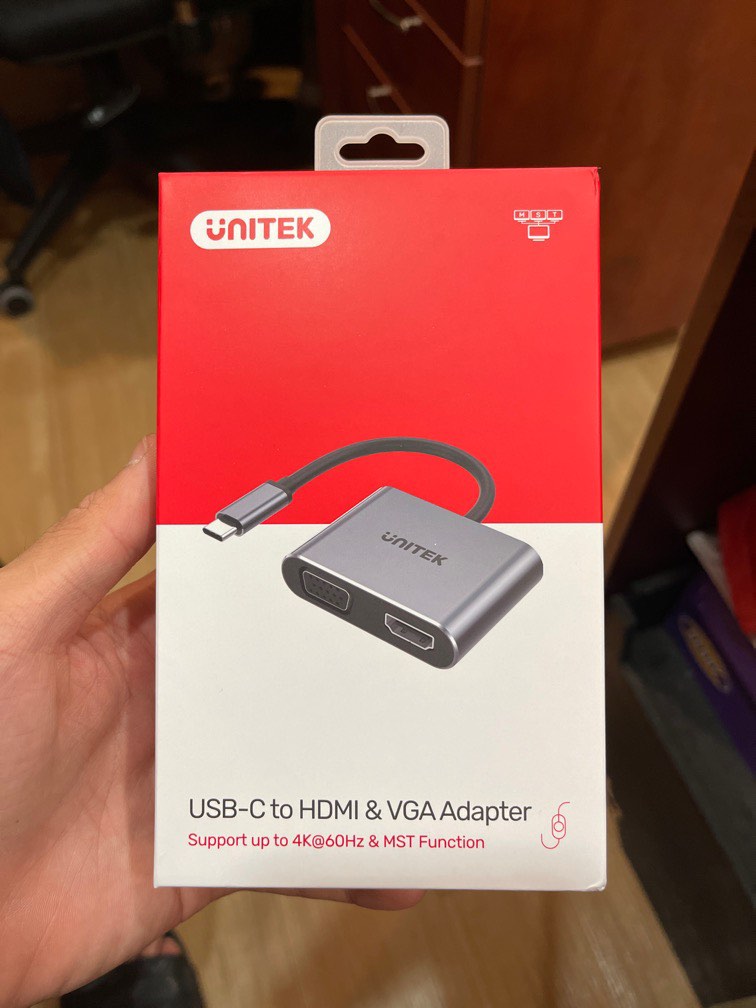 USB C to HDMI & VGA Adapter, Computers & Tech, Parts & Accessories