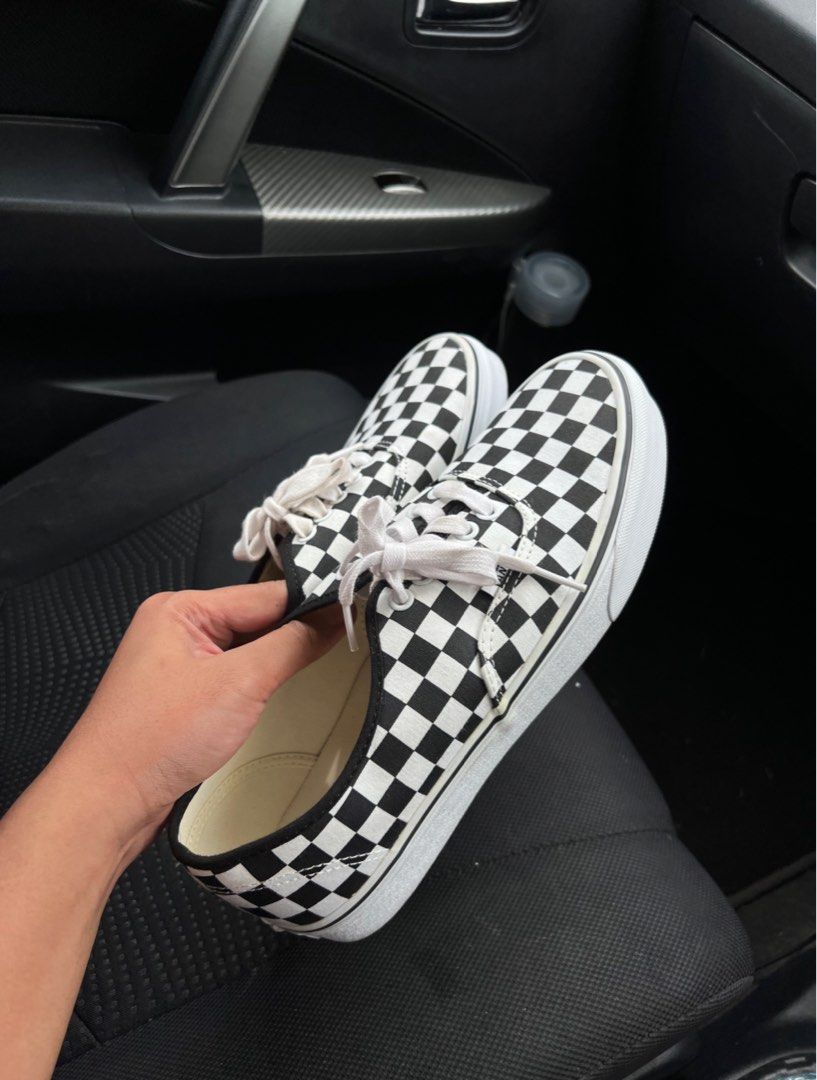 Vans Authentic Checkerboard Men s Fashion Footwear Sneakers on