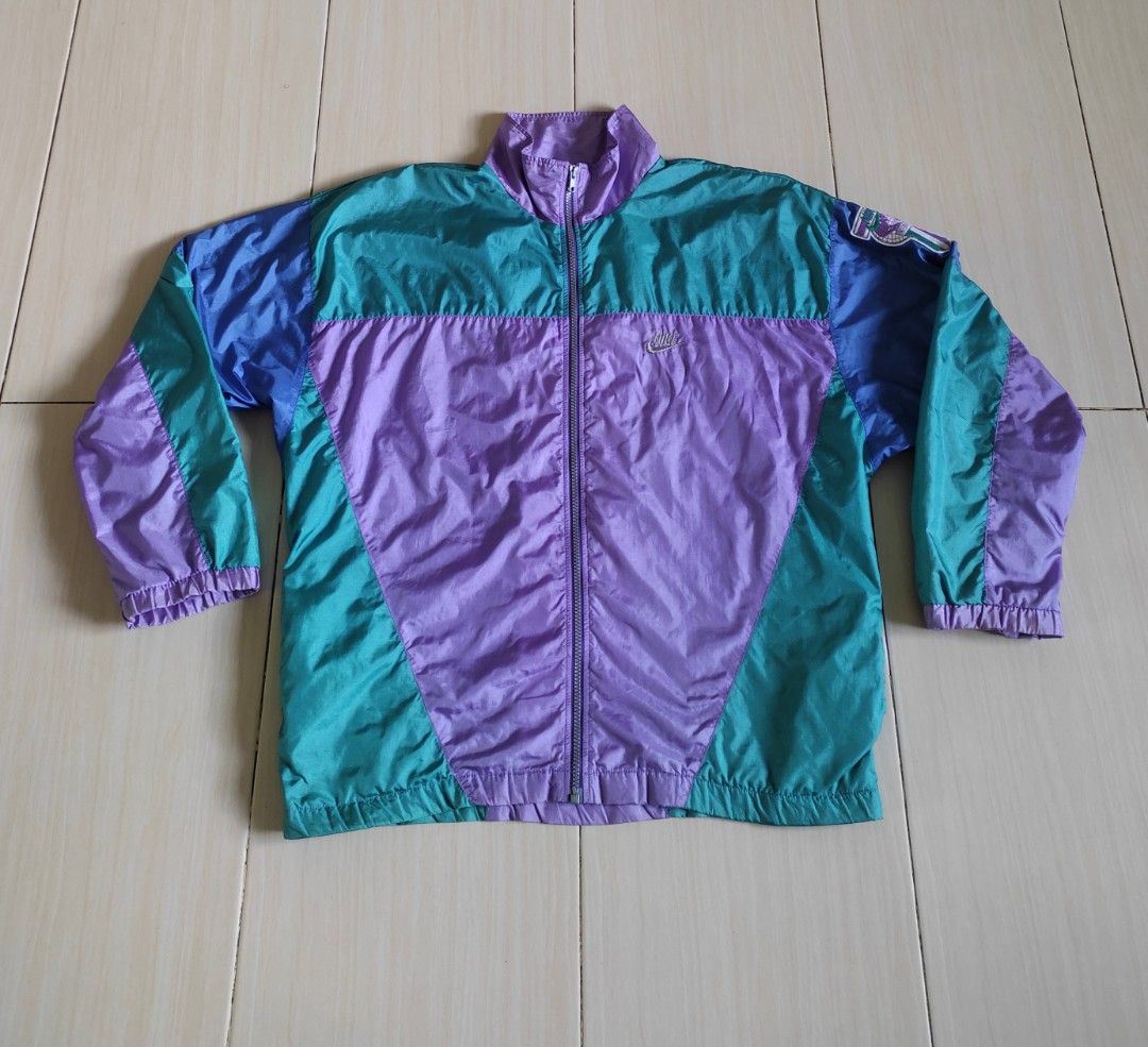 Vintage nike windbreaker purple shop