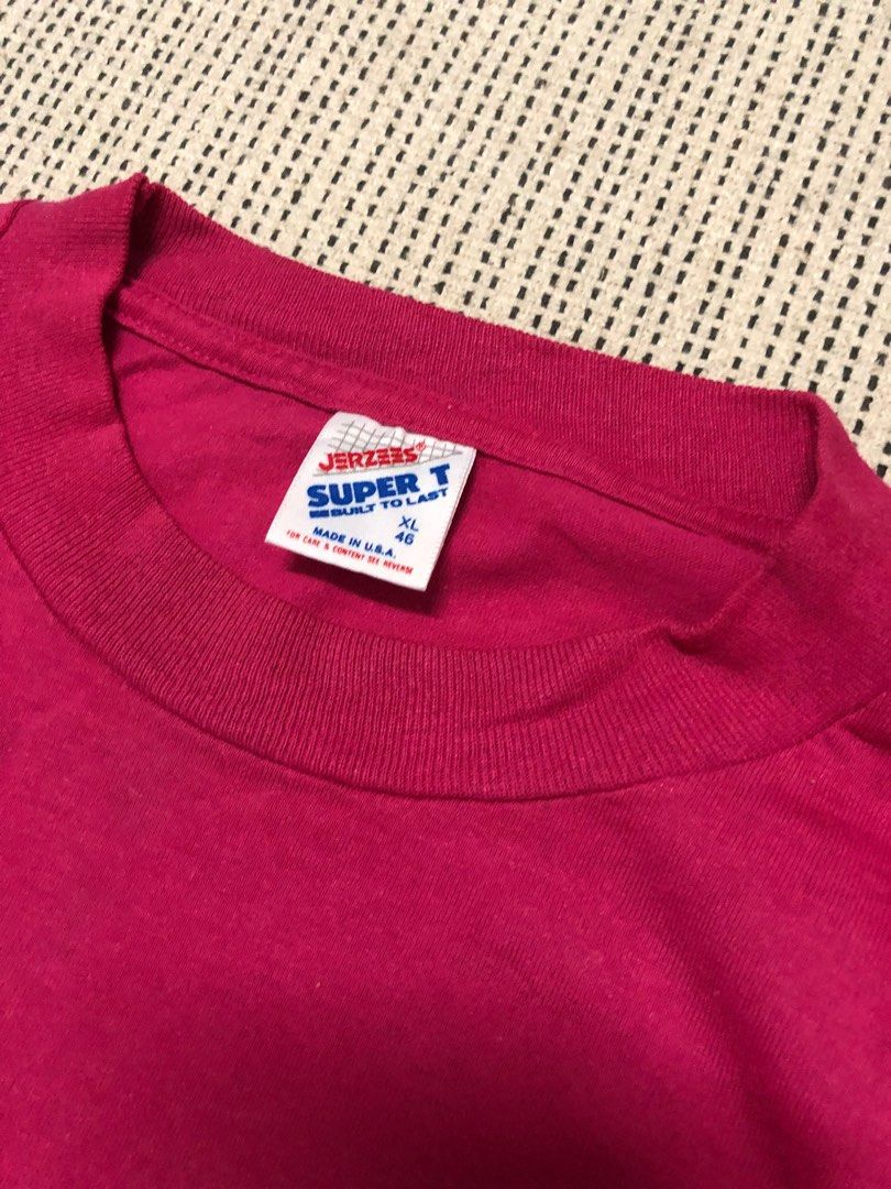 vintage plain tag jerzees made in usa, Men's Fashion, Tops & Sets