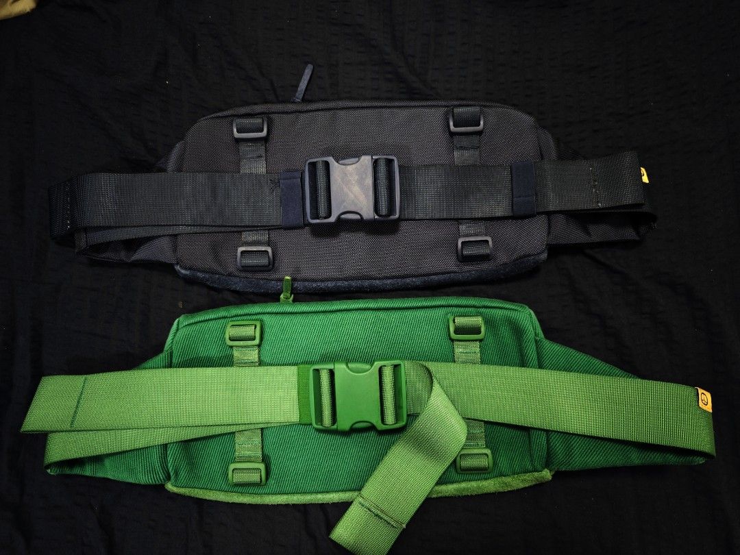 Visvim lumber mini navy/ green, 男裝, 袋, 腰袋、手提袋、小袋