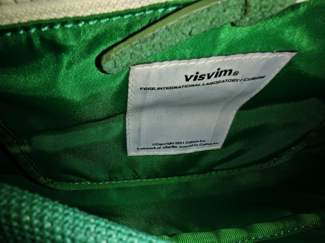 Visvim lumber mini navy/ green, 男裝, 袋, 腰袋、手提袋、小袋
