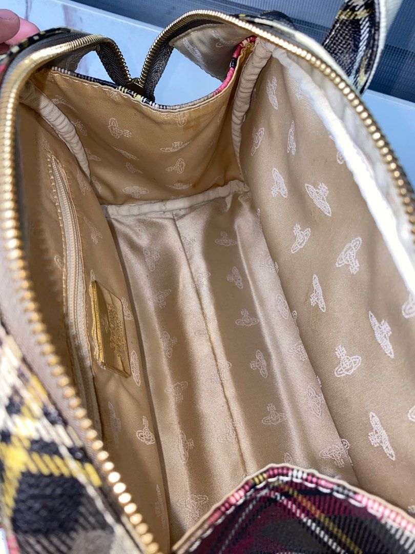 Vivienne Westwood Mini Yasmine Saffiano Leather Crossbody Bag