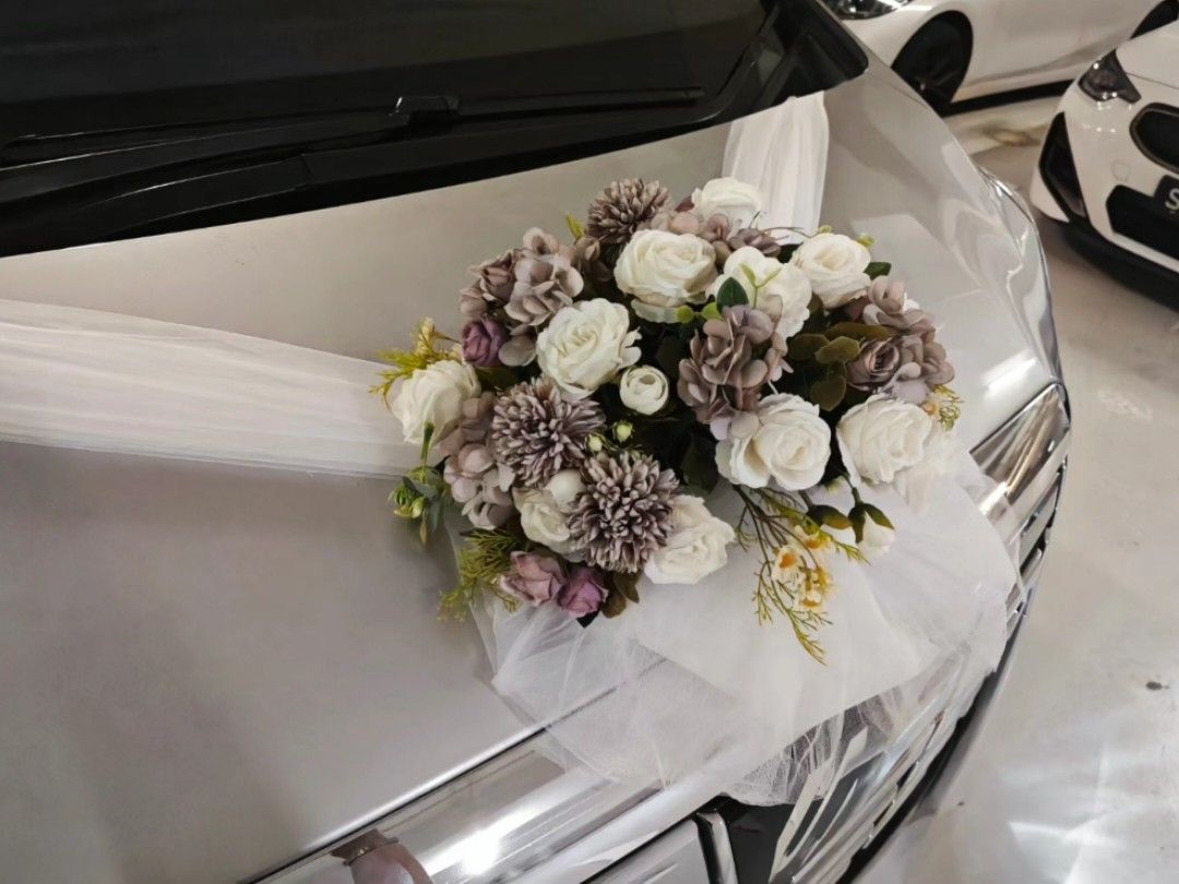 Wedding Car Flower Decor, Hobbies & Toys, Stationery & Craft, Flowers &  Bouquets on Carousell