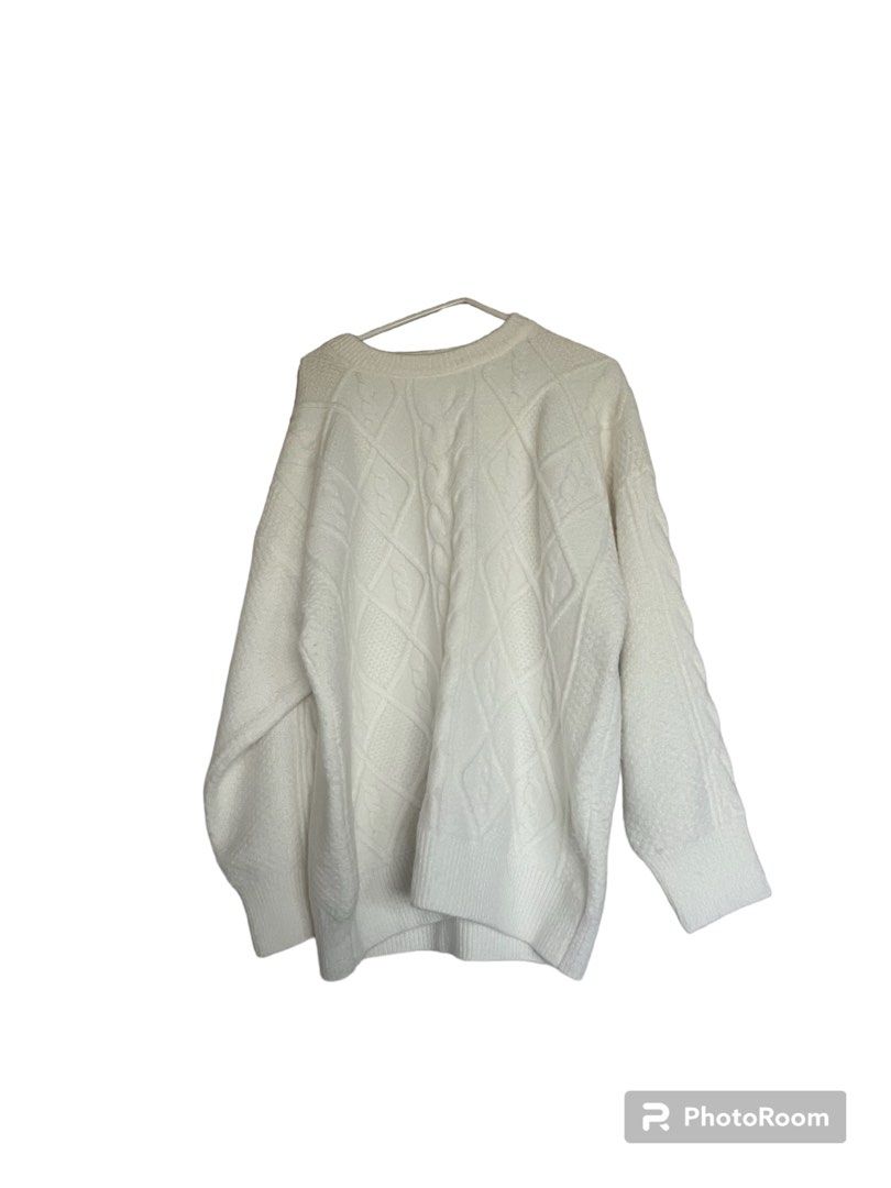 White knit sweater deals womens