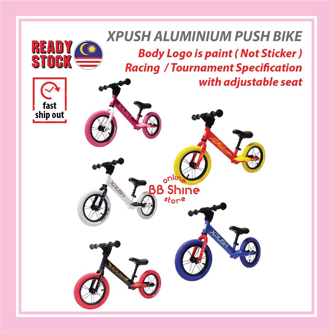 X Push XPush 12 Aluminium Alloy Balance Bike Push Bike Run Bike for 2 7 years old